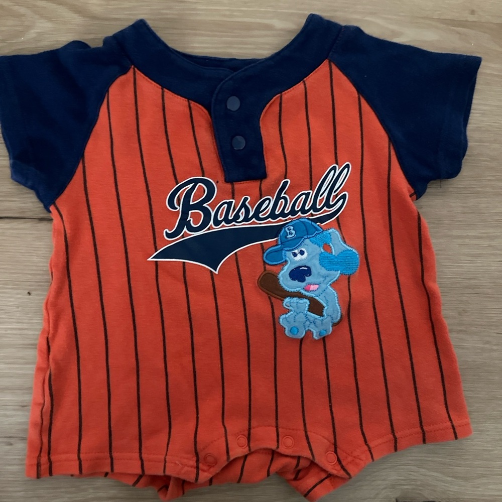 Vintage Blues Clues Baseball romper